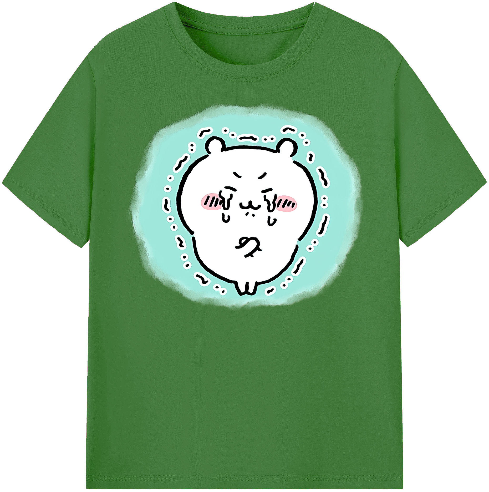 （画像用） ちいかわ ちいかわ Chii-kawa chiikawa レディースカジュアルプリントTシャツ（綿100％）